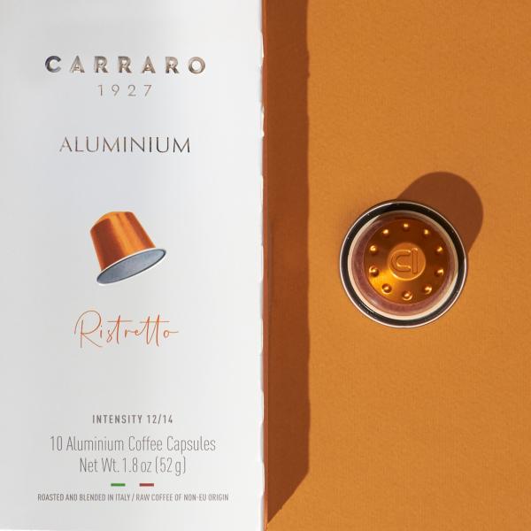 Cà phê viên nén Carraro Ristretto tương thích Nespresso 10v