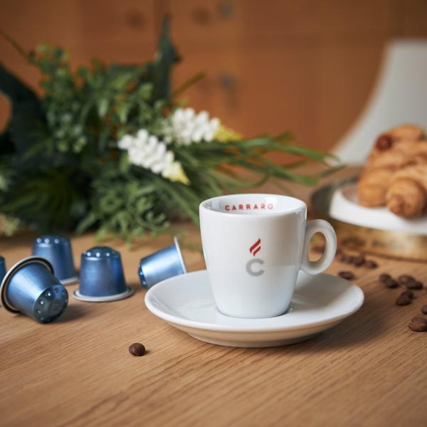Cà phê viên nén Carraro Decaffein tương thích Nespresso 10v