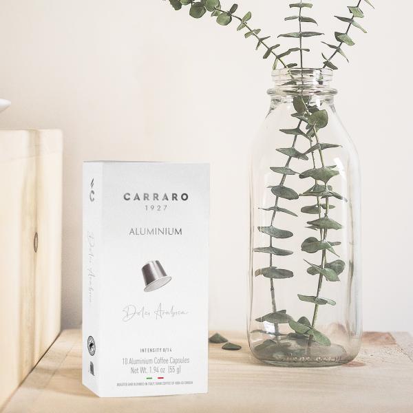 Cà phê viên nén Carraro Dolci Arabica tương thích Nespresso 10v