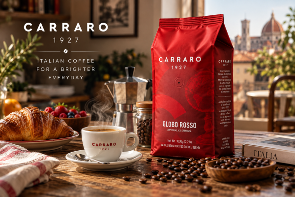Cà phê hạt Carraro Globo Rosso 1Kg