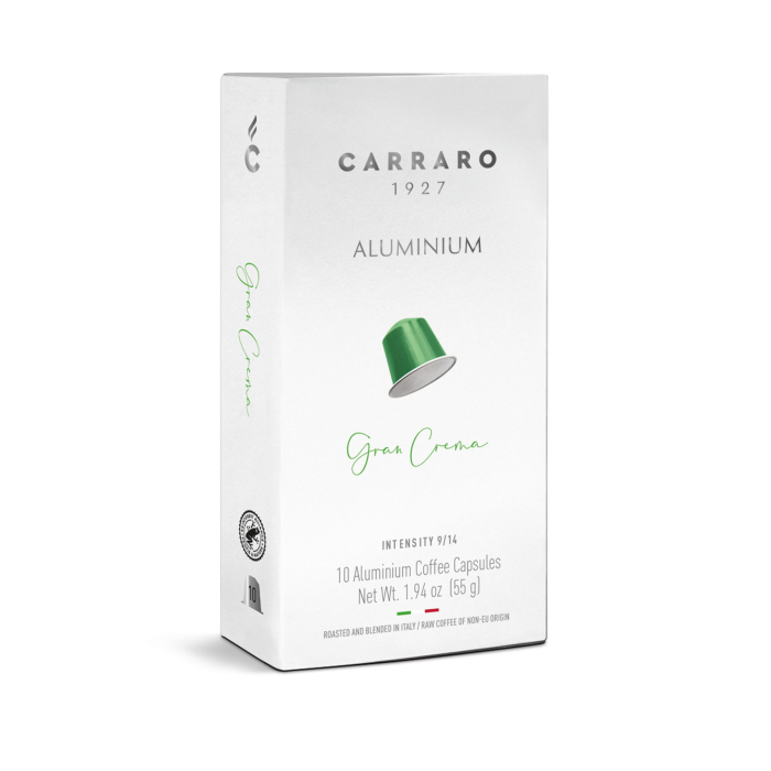Cà phê viên nén Carraro Gran Crema tương thích Nespresso 10v