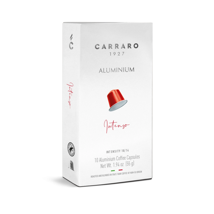 Cà phê viên nén Carraro Intenso tương thích Nespresso 10v