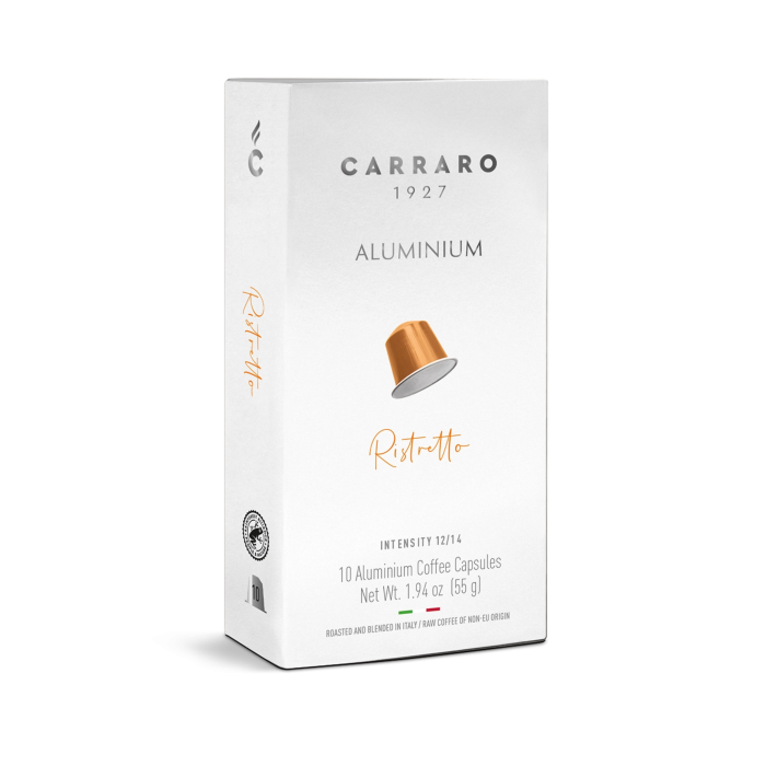 Cà phê viên nén Carraro Ristretto tương thích Nespresso 10v