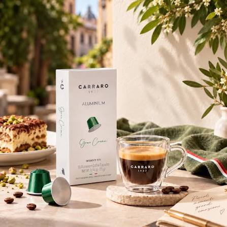 Cà phê viên nén Carraro Gran Crema tương thích Nespresso 10v